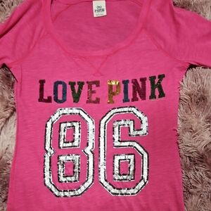 PINK Victoria's Secret Bright Pink Tee